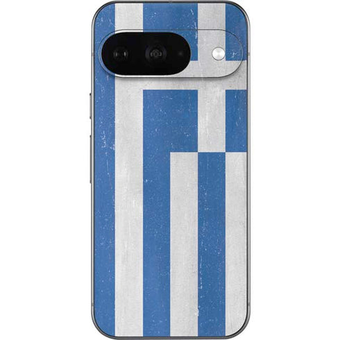 Greece Flag Distressed Google Pixel 9 Skin